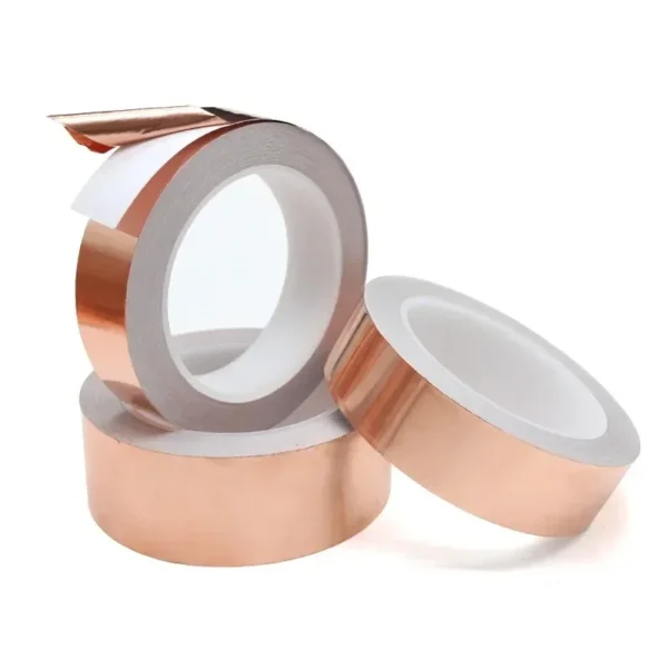 Length 20M Adhesive Conductive Copper Foil Tape 5/6/8/10/15/20/25/30/35/40/45/50mm Single/Double Sided Conduct Copper Foil Tapes - Image 3