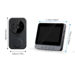 Wireless wireless smart video doorbell,Wireless intercom,Real-time notification,Two-way HD camera,Night vision monitor HD camera - Image 5