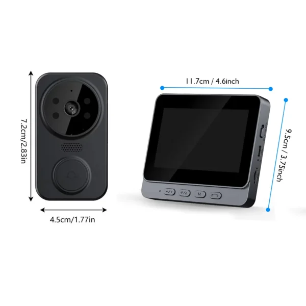 Wireless wireless smart video doorbell,Wireless intercom,Real-time notification,Two-way HD camera,Night vision monitor HD camera - Image 5