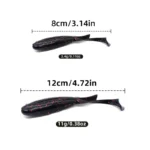 New 10PCS Quality Artificial Silicone Soft Bait Spiner Wobbler Shad 3.4g/11g For Pike Bass T Tail Jigging Pesca Soft Fishing Lur - Image 6