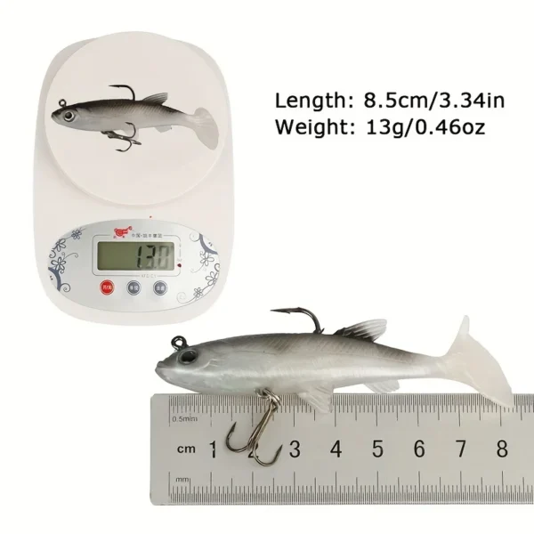 5Pcs Realistic Soft Bait-8Cm Realistic Bait-High-Quality Sharp Hook-For-Use for Freshwater and Salty Fishing - Image 5