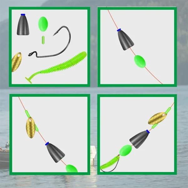 375PCS/Box Plastic Luminous Fishing Hard Beads Oval Glow Fishing Beads Egg Beads Fishing Bead Floating Tools Tackle Accessories - Image 5