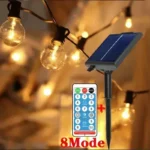G40 Solar String Lights Outdoor Solar Globe String Bulb Patio Hanging Lights Waterproof Garden Pergola Bistro Deck Decor - Image 3