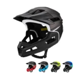 Full Face Bicycle Helmets Detachable MTB Helmet for Mountain Bike Adult Racing Motorcycle Riding Safety Helmet Head Protection - Image 2