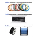 10~100m UL1423 Micro Fine Wire PVDF Insulation (No Scroll) High Temperature Single Core Silver Plated Copper Electronic Cable - Image 4
