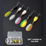 9cm/10g Fishing Spoon Lure With Triple Hook Metal Spinner Sequin Fishing Artificial Bait Long Casting Rig Saltwater Freshwat - Image 2