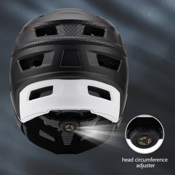 Full Face Bicycle Helmets Detachable MTB Helmet for Mountain Bike Adult Racing Motorcycle Riding Safety Helmet Head Protection - Image 3