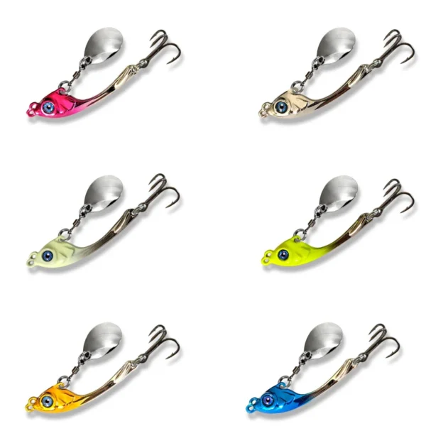 5g/7g/10g 6PCS Metal Spinner Lure VIB Tail Long Trolling Cast Bait Spoon forTrout Pike Freshwater Saltwater Winter Fishing Lure - Image 6