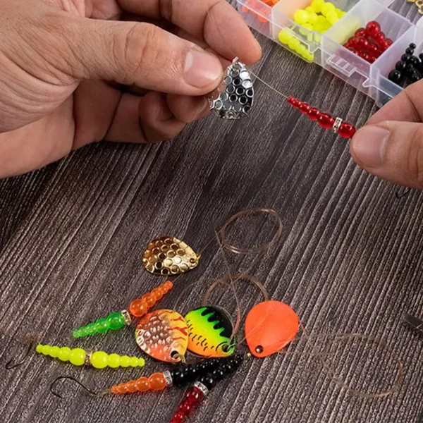 Stacked Fishing Beads Fishing Beads Lures Tackle Trout Walleye Perch Inline Spinner Rig Lure Making Supplies Fishing Accessories - Image 4