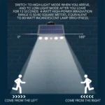 Powerful 4 LED Solar Security Lights Outdoor Decor Sensor Motion 3 Modes Street Waterproof Lamp Wall Night Work Light for Garden - Image 4