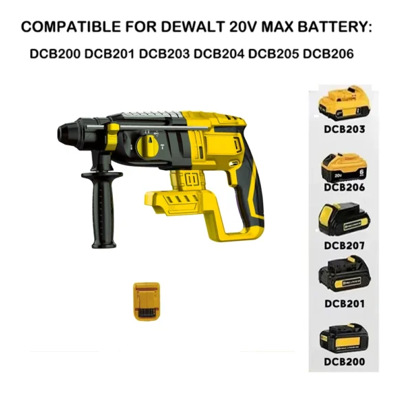 28MM Brushless Electric Hammer Drill Rotary Cordless Rechargeable Power Tools Compatible with Makita Dewalt Milw - Image 5