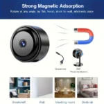 2K/3MP Mini wireless FHD camera - night vision, motion detection alarm, 1080P surveillance camera, remote monitoring, - Image 4