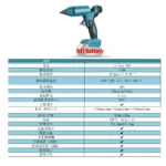 Electric Hot Melt Glue Gun Cordless LED Display Adjustable Temperature 11mm Glue Stick Melt Welding Fit Makita 18V No Battery - Image 2