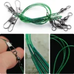 Anti Bite Steel Fishing Line Steel Wire Leader with Swivel Snaps Lead Core Leash Fishing Leader Wire Fishing Accessory 15CM-30CM - Image 4