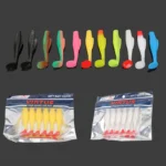 6PCS TPR Material Floating Worm Soft T Tail Lure Rubber Fishing Lure Shad Swim Baits Silicone Bait New Lure Fishing Tackle Tool - Image 2