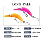 5.2cm/2.6g Micro Rice Worm Slow-sinking Plastic Fake Bait Artificial Hard Bait Bionic Lure Trout Pike Bass Fishing Accessories - Image 5