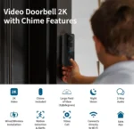 Wireless Doorbell Camera: Battery-Powered, Dual Time Announcement, High Definition, Two-Way Audio, Night Vision Smart Doorbell - Image 5