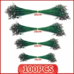 Anti Bite Steel Fishing Line Steel Wire Leader with Swivel Snaps Lead Core Leash Fishing Leader Wire Fishing Accessory 15CM-30CM