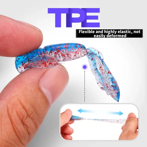 10pcs 5.5cm Soft Lobster Plastic Baits Fishing Lure Trout Bass Silicone Swimbait Jigging Wobblers For Pike Artifical Rubber Bait - Image 5