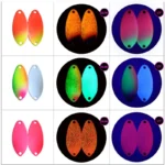 3.5g 5g Full Swimming Double Painted Spinner Layer Spoon Lure Luminous UV Spinner Bait Double-sided Painting Spoon Fishing Lure - Image 3