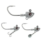 3PCS Jighead Fishhooks 3.5g-33g Fishing Hooks With Treble Hook Sequin Spoon Soft Worm Assist Fishing Hooks Soft Worm Accessories - Image 2