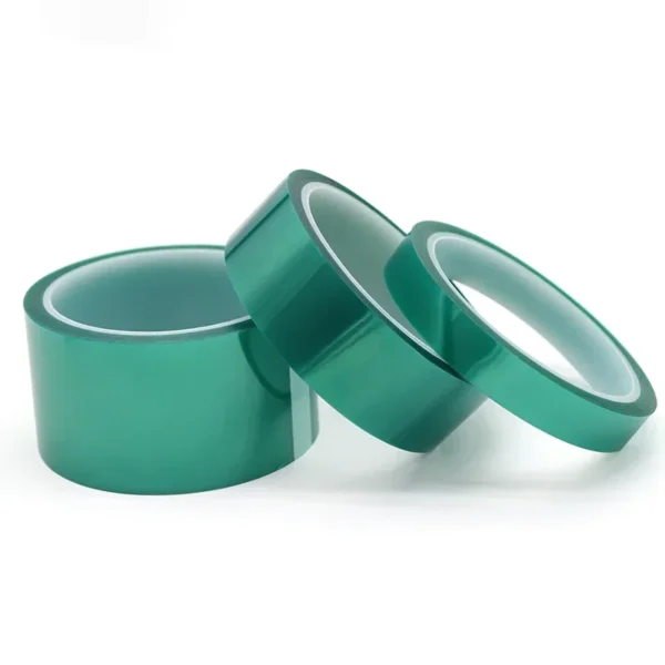 PET Film Tape 3 5 10 15 20 25 30 40 50 60 80 100mm Green High Temperature Heat Resistant PCB SMT Plating Insulation Protection - Image 2
