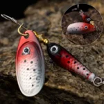 Artificial Hard Bait Rotating Metal Spinner Fishing Lure Bionic Rotating Sequin Fishing Baits for Bass Trout Pike Fishing Tackle - Image 4