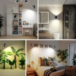 Led Double Head Wall Lamp Touch Control Remote 360 Rotatable USB Recharge Wireless Portable Night Light For Bedroom Reading Lamp - Image 2
