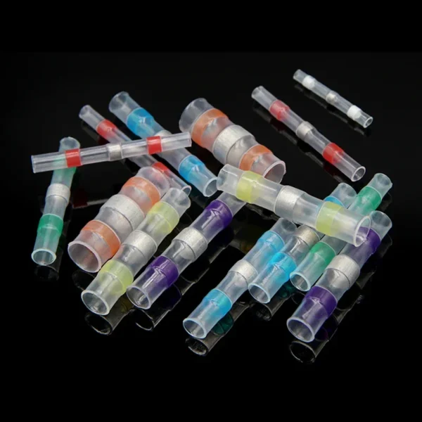 Solder Seal Wire Connectors Waterproof Electrical Cable Terminals Heat Shrink Tube Electrical Butt Splice Kit - Image 5