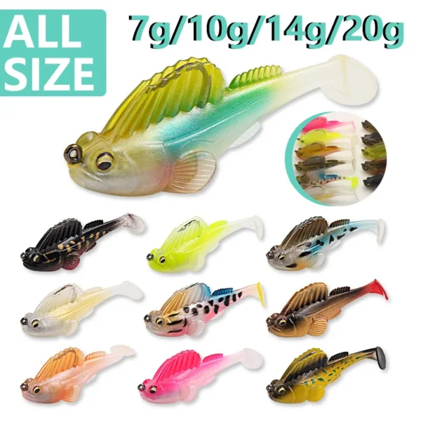 Fishing Lure Soft Bait Jig Megabass Dark Sleeper Soft Lure 7g/10g/14g/20g Swimbait Wobblers Pike Bass For Fishing Spinning - Image 1