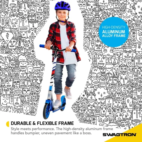 Folding Commuter Kick Scooter for Adults & Teens, Height-Adjustable, ABEC-9 Wheel Bearings - Image 4