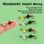 5PCS Bionic Insect Fake Lures Bionic Bee Lures Fly Hook with Wings Scud Fly Bug Insect Bait Artificial Worm Lure Fishing Tackle - Image 2