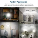 Dimmable LED Under Cabinet Light with Remote Control Battery Operated LED Closets Lights Wardrobe Bathroom lighting Night Light - Image 2