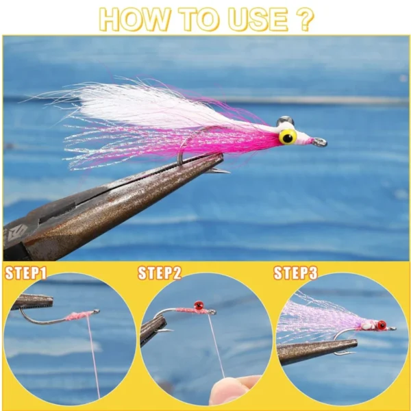 Fishing Fly Dumbbell Eyes Fly Tying Materials Alloy Fly Tying Dumbbell Eyes Fly Tying Barbell Eyes Materials Fishing Lure Tools - Image 5