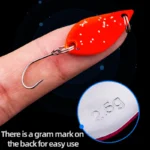 2.5g/3.5g/5g Spinner Spoon Fishing Lure Metal Single Hooks Scoop-Shaped Rotating Sequins Wobbler Treble Hook Bass Pesca Tackles - Image 4