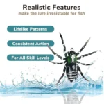 Floating Fishing Lures Artificial Spider Soft Bait Mini Bionic Topwater Fishing Lure with Barbed Hook for Bass Pike Trout Tackle - Image 5