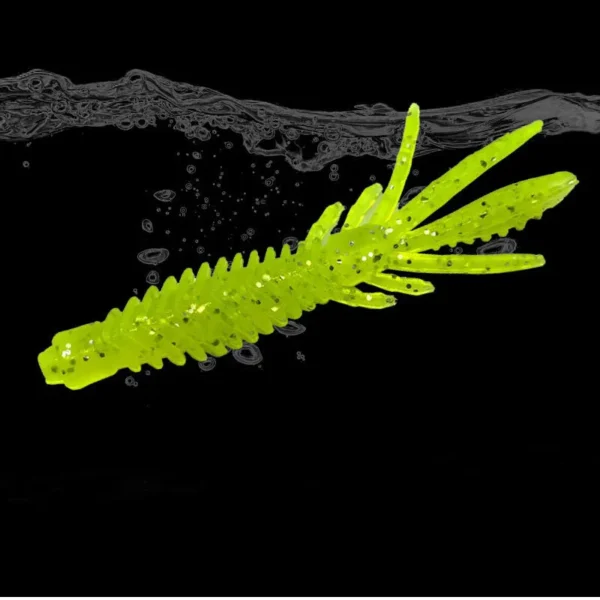 10PCS Soft Floating Shrimp Larva Baits 1.8g-2.2g Silicone Shrimp Fishing Lures Rubber Worm Swimbaits Pike Wobblers Bait Tackles - Image 5