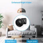 2.4GHz Wi-Fi mini security camera, 1080p HD night vision baby monitor, pet camera with mobile app, motion detection - Image 5