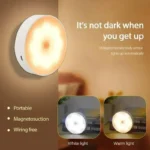 PIR Motion Sensor LED Night Light USB Rechargeable Night Lamp For Kitchen Cabinet Wardrobe Lamp Staircase Wireless Closet Light - Image 2