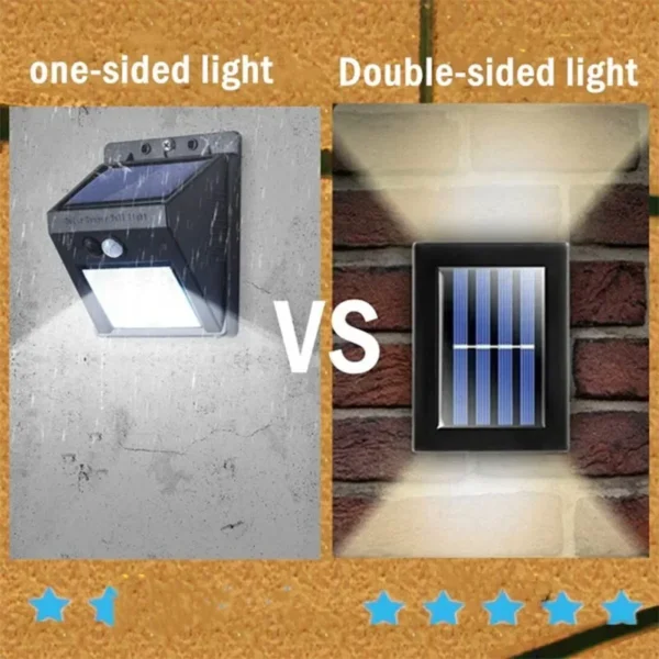 Solar Up and Down Spot Lights Outdoor, Street Wall Light Lamp Solar Powered Sunlight Waterproof Solar Lamp Garden Decorative - Image 6