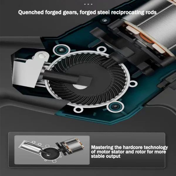 3600W Brushless Electric Reciprocating Saw Horse Knife Small Handheld Outdoor Cutting Saw Fit Makita/Dewalt/Milwaukee 18VBattery - Image 4