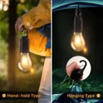 Led Tungsten Bulb Outdoor Retro Camping Light Tent Light Waterproof Emergency Lamp Bulb Solar Charging Hanging Lamp USB Charge - Image 3