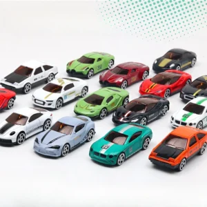 5pc/1set Simulated Children Hot Wheels Toy Multi-Style Taxiing Alloy Mini Car Model Kids Pocket Small Sports Car Toys for Kids