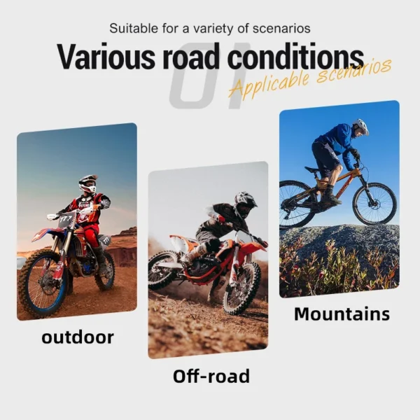 Horntour 2025 Adult Mountain Bike Helmet Full Face Integrally Molded Motorcycle Riding Safety Bicycle Helmet Head Protection - Image 6