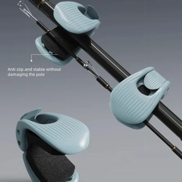Fishing Rod Holder Fixer Clip Portable Lure Rod Bundling Clamp Beach Fishing Pole Holder Fishing Tools Compact Fixer Holder - Image 4