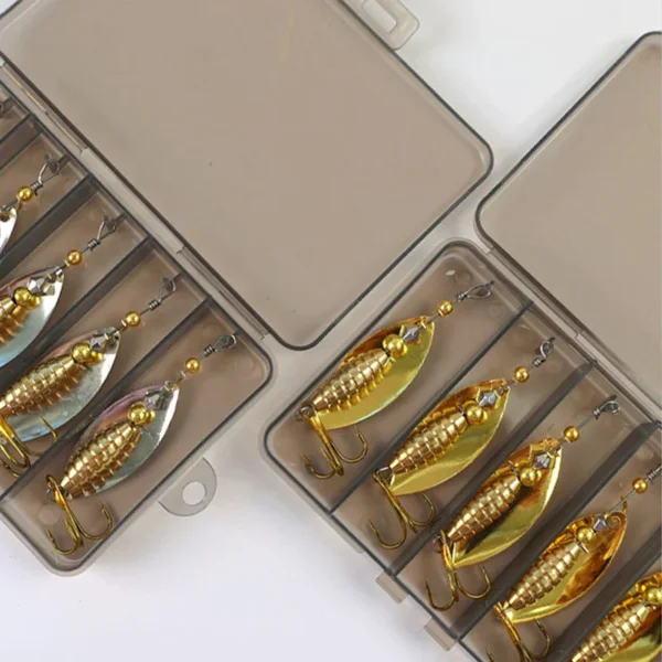 5/10Pcs Spoon Lures Pike Metal Fishing Lure Bass Hard Bait with Hooks for Father's Day Gift Metal Fishing Bait Equipment - Image 6
