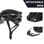 LED Bike Helmet with Sun Goggle Visor for Men, Rechargeable Bicycle Helmet, Sunglasses Shield, Road MTB Cycling Helmets - Image 6