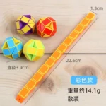 Folding Magic Snake Ruler Puzzle Antistress Cube Educational Toy for Kids Birthday Party Favors Goodie Bags School Reward - Image 5