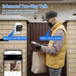 Mini surveillance camera, indoor/outdoor security camera,Home camera,Baby sitter Cam Easy installation,Two-way audio frequency - Image 4