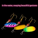 10pcs/Set Crankbaits Fishing Spinner Fishing Lures Wobblers Metal Sequin Trout Spoon With Hooks for Carp Artificial Fishing Bait - Image 5
